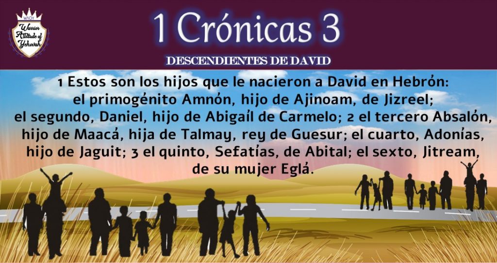 1 Crónicas Capítulo 3 - Mosqueteros De Yehovah